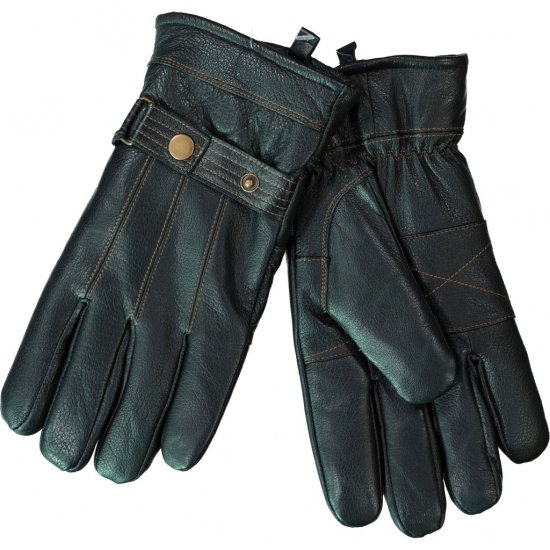JP1880 Gloves Leather Warm Lining Black - Asusteet - 