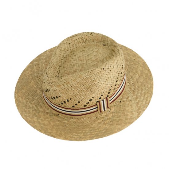 JP1880 Straw Hat Woven Yellow - Asusteet - 