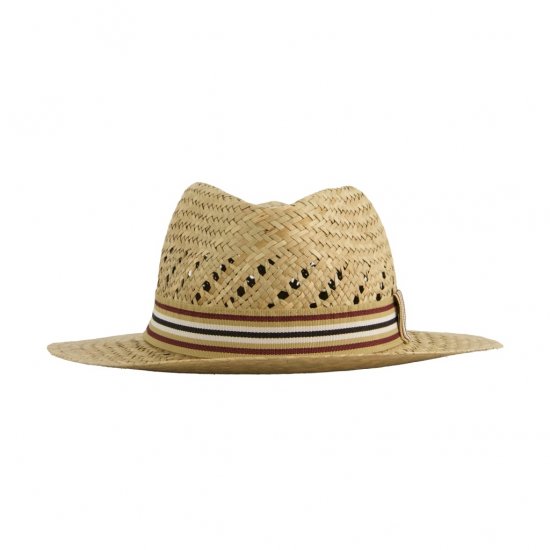 JP1880 Straw Hat Woven Yellow - Asusteet - 