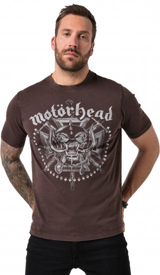 JP1880 Motörhead Soft Jersey Vintage T-Shirt Brown - Bändi T-paidat - 