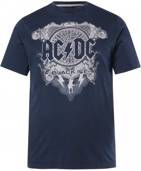 JP1880 AC/DC Black Ice T-Shirt Navy - Bändi T-paidat - 