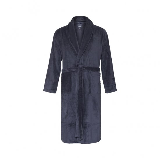 North Latitude Bathrobe Navy Blue - Kylpytakit/aamutakit/pyyhkeet - Miesten kylpytakit isot koot