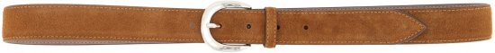 Ulla Popken Suede Thin Belt Brown - Naisten vyöt isot koot - 