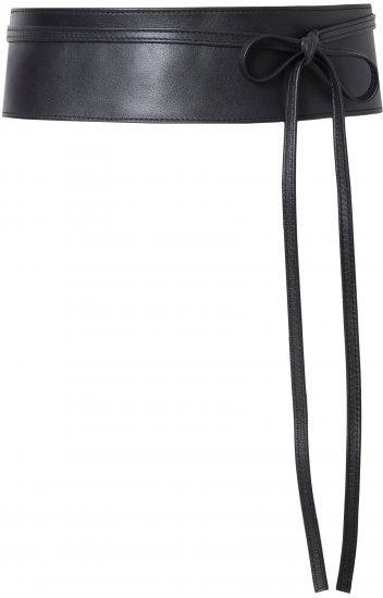 Ulla Popken Tie Belt Black - Naisten vyöt isot koot - 