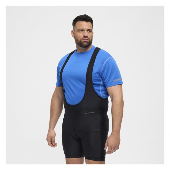North Latitude Sport Bike Shorts With Suspenders Black - Pyöräilyvaatteet - 