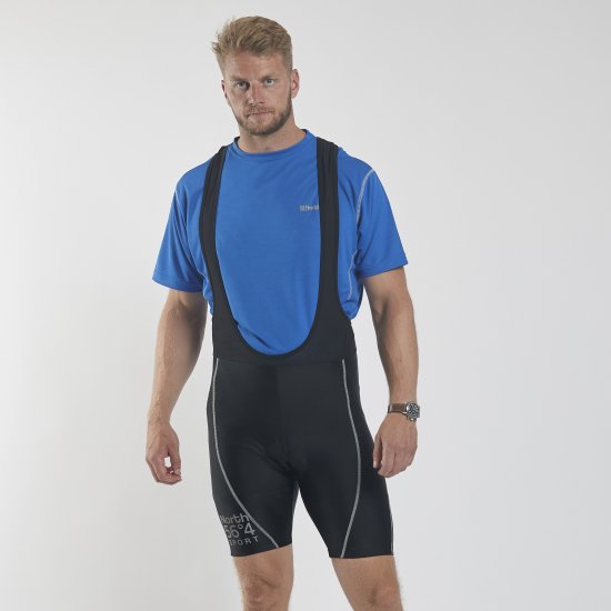 North Latitude Bike Shorts With Suspenders Black TALL - Urheiluvaatteet & ulkoilu - Miesten urheiluvaatteet isot koot