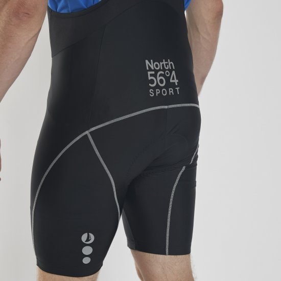 North Latitude Bike Shorts With Suspenders Black TALL - Urheiluvaatteet & ulkoilu - Miesten urheiluvaatteet isot koot
