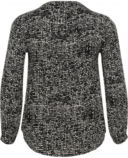 Kaffe Curve Mila Ami Pusero Musta/Turtledove - Naisten puserot ja tunikat isot koot - 