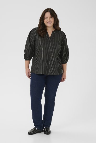 Kaffe Curve Luisa Blouse Black Deep - Puserot - 