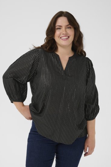 Kaffe Curve Luisa Blouse Black Deep - Puserot - 