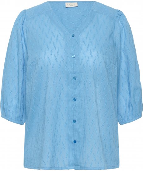 Kaffe Curve Gabby Blouse Azure Blue - Puserot - 