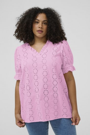 Kaffe Curve Dina Blouse Pink Frosting - Puserot - 