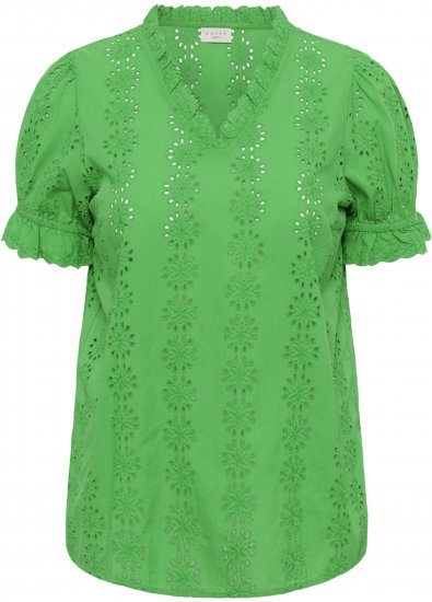Kaffe Curve Dina Blouse Bright Green - Puserot - 