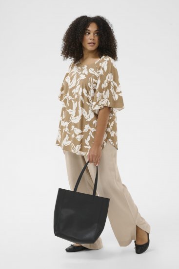 Kaffe Curve Marla Blouse Oak Chalk Leaf - Puserot - 