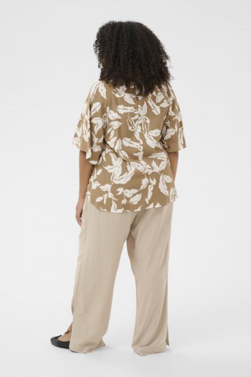 Kaffe Curve Marla Blouse Oak Chalk Leaf - Puserot - 