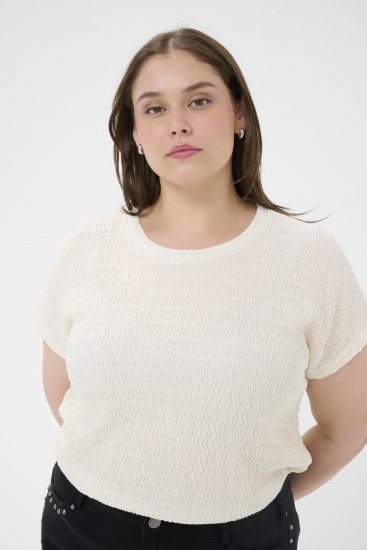 Kaffe Curve Felice Blouse Chalk - Puserot - 