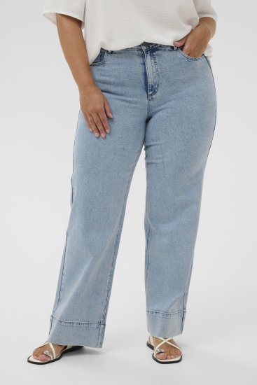 Kaffe Curve Mina Lace Blouse Chalk White - Puserot & tunikat - 