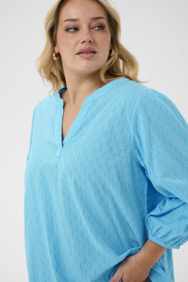 Kaffe Curve Thea Blouse Aquarius Blue - Puserot & tunikat - 