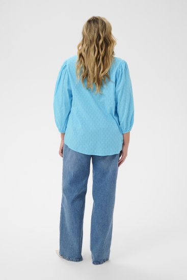 Kaffe Curve Thea Blouse Aquarius Blue - Puserot & tunikat - 