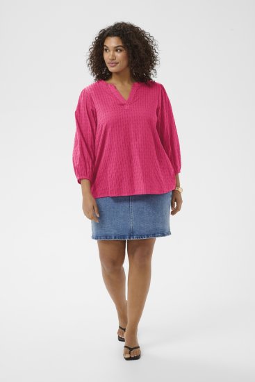 Kaffe Curve Thea Blouse Beetroot Purple - Puserot - 