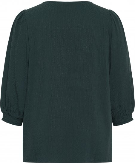 Kaffe Curve Pippi Blouse 3/4 Sleeve Magical Forest Green - Puserot & tunikat - 