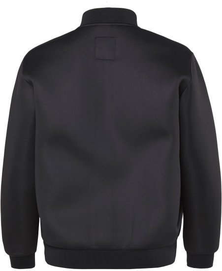 JP1880 College Jacket Scuba Fabric with Zipper Black - Takit - Miesten Takit, isot koot – 2XL – 12XL