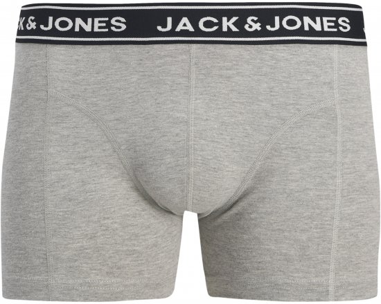 Jack & Jones Hector Solid Trunks 5-Pack Grey - Bokserit - Miesten Bokserit Isot Koot