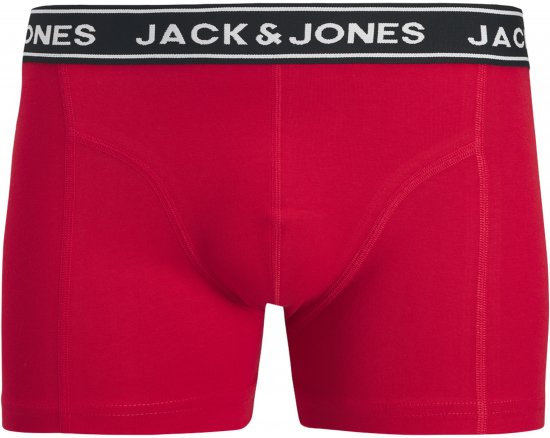 Jack & Jones Hector Solid Trunks 3-Pack Navy/Red/Grey - Bokserit - Miesten Bokserit Isot Koot