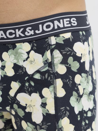 Jack & Jones Acray Flower Boxers 3-Pack Black/Navy - Alusvaatteet & uimavaatteet - Miesten Isot alusvaatteet 