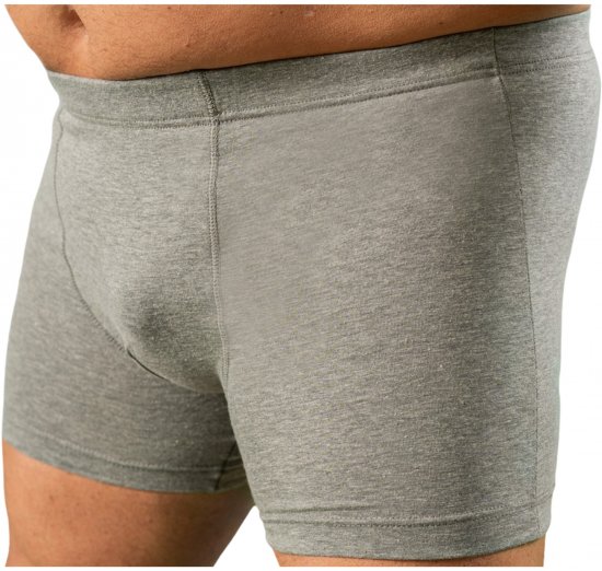 20 Nodi 978 Stretch Cotton Boxer with Internal Elastic Band Grey - Bokserit - Miesten Bokserit Isot Koot