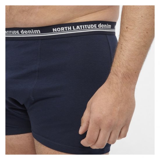 North Latitude 5-Pack Boxershorts Navy - Bokserit - Miesten Bokserit Isot Koot