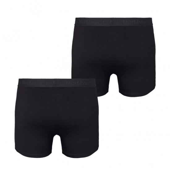 North Latitude Bamboo 2-Pack Trunks Black - Bokserit - Miesten Bokserit Isot Koot