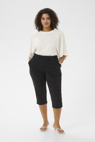 Kaffe Curve Jenna Capri Pants Black - Housut - 