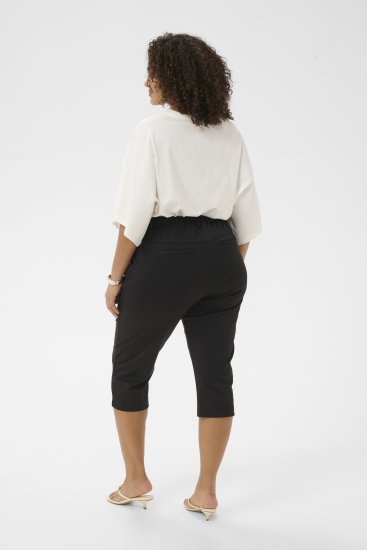 Kaffe Curve Jenna Capri Pants Black - Housut - 