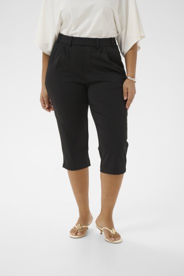 Kaffe Curve Jenna Capri Pants Black - Housut - 