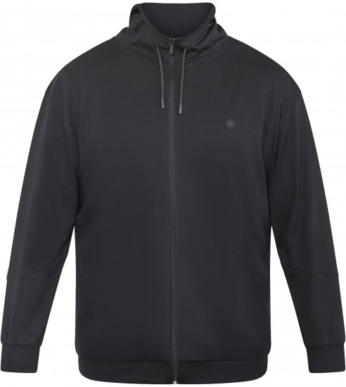 North Latitude 61325 Hupullinen Neuletakki Musta - Hupparit ja collegepaidat - Miesten hupparit ja collegepaidat isot koot