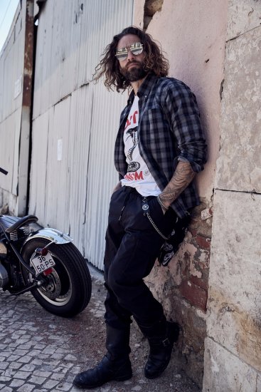 JP1880 Cargo Trousers with Many Pockets Stretchy Black - Farkut ja housut - Miesten isot farkut ja isot housut W40-W70