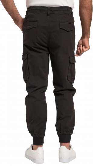 JP1880 Cargo Trousers with Many Pockets Stretchy Black - Farkut ja housut - Miesten isot farkut ja isot housut W40-W70