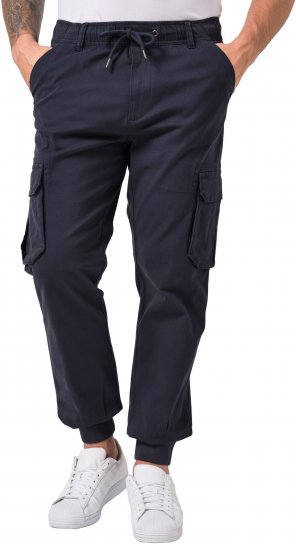 JP1880 Stretchy FLEXNAMIC Cargo Pants Navy - Miesten reisitaskuhousut isot koot - Isojen miesten reisitaskuhousut