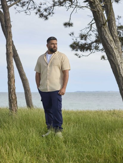 North Latitude 51141 Stretch Cargo Pants Navy - Farkut ja housut - Miesten isot farkut ja isot housut W40-W70