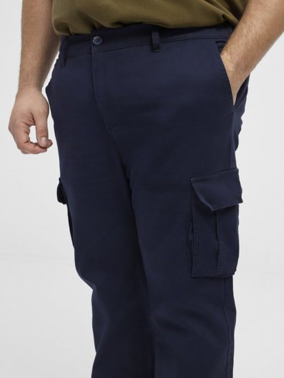 North Latitude 51141 Stretch Cargo Pants Navy - Farkut ja housut - Miesten isot farkut ja isot housut W40-W70