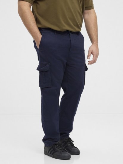 North Latitude 51141 Stretch Cargo Pants Navy - Farkut ja housut - Miesten isot farkut ja isot housut W40-W70