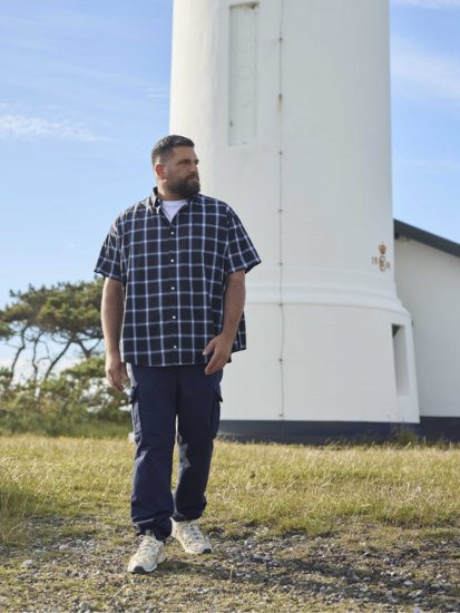 North Latitude 51141 Stretch Cargo Pants Navy - Farkut ja housut - Miesten isot farkut ja isot housut W40-W70