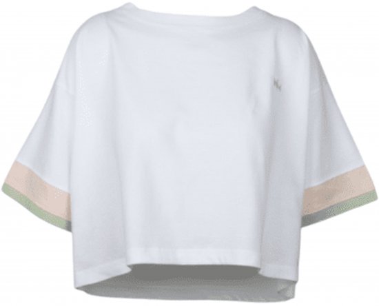 Nora Mikken AGNES Crop Top White - T-paidat - 