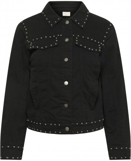 Kaffe Curve Brenn Twill Jacket Washed Black - Farkkutakit - 