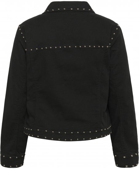 Kaffe Curve Brenn Twill Jacket Washed Black - Farkkutakit - 