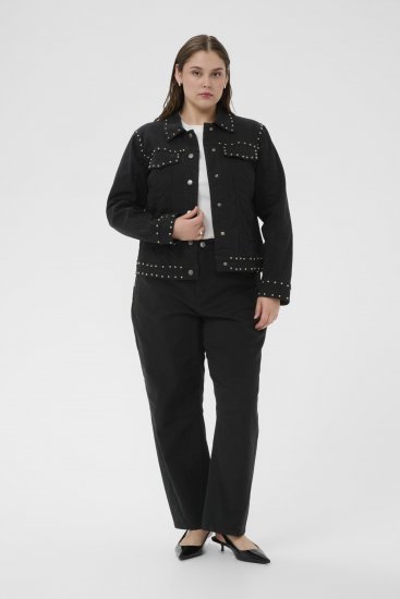 Kaffe Curve Brenn Twill Jacket Washed Black - Farkkutakit - 