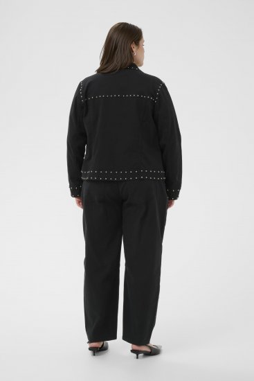 Kaffe Curve Brenn Twill Jacket Washed Black - Farkkutakit - 