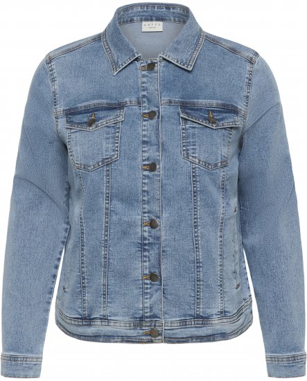 Kaffe Curve Vilana Denim Jacket Washed Blue - Farkkutakit - 