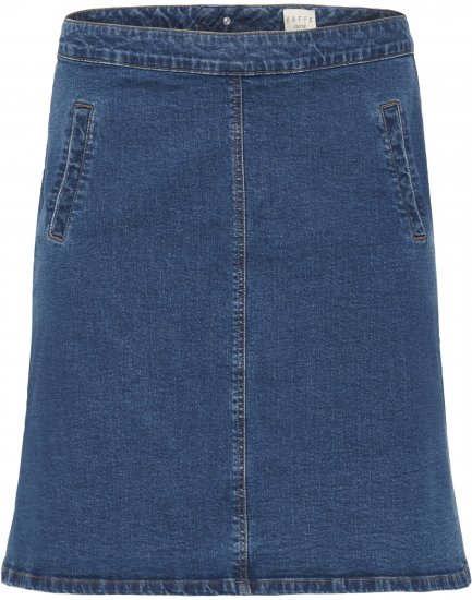 Kaffe Curve Leni Denim Skirt Blue - Hameet - 
